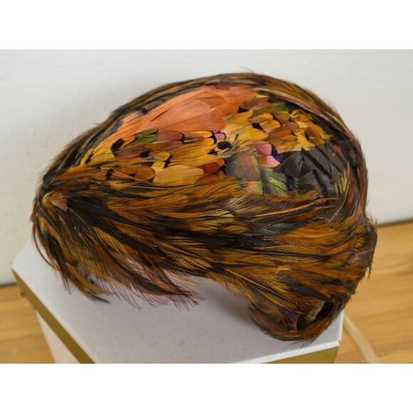 Vintage Feathered Headpiece Hat Martha's Pleasant Hills
